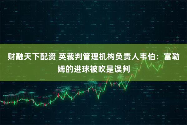 财融天下配资 英裁判管理机构负责人韦伯：富勒姆的进球被吹是误判