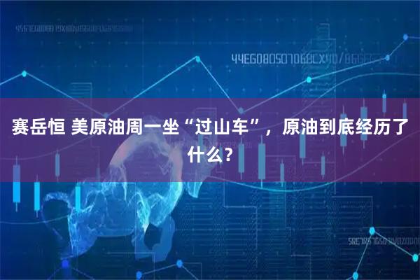 赛岳恒 美原油周一坐“过山车”，原油到底经历了什么？