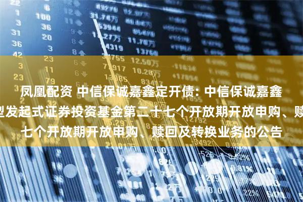 凤凰配资 中信保诚嘉鑫定开债: 中信保诚嘉鑫3个月定期开放债券型发起式证券投资基金第二十七个开放期开放申购、赎回及转换业务的公告